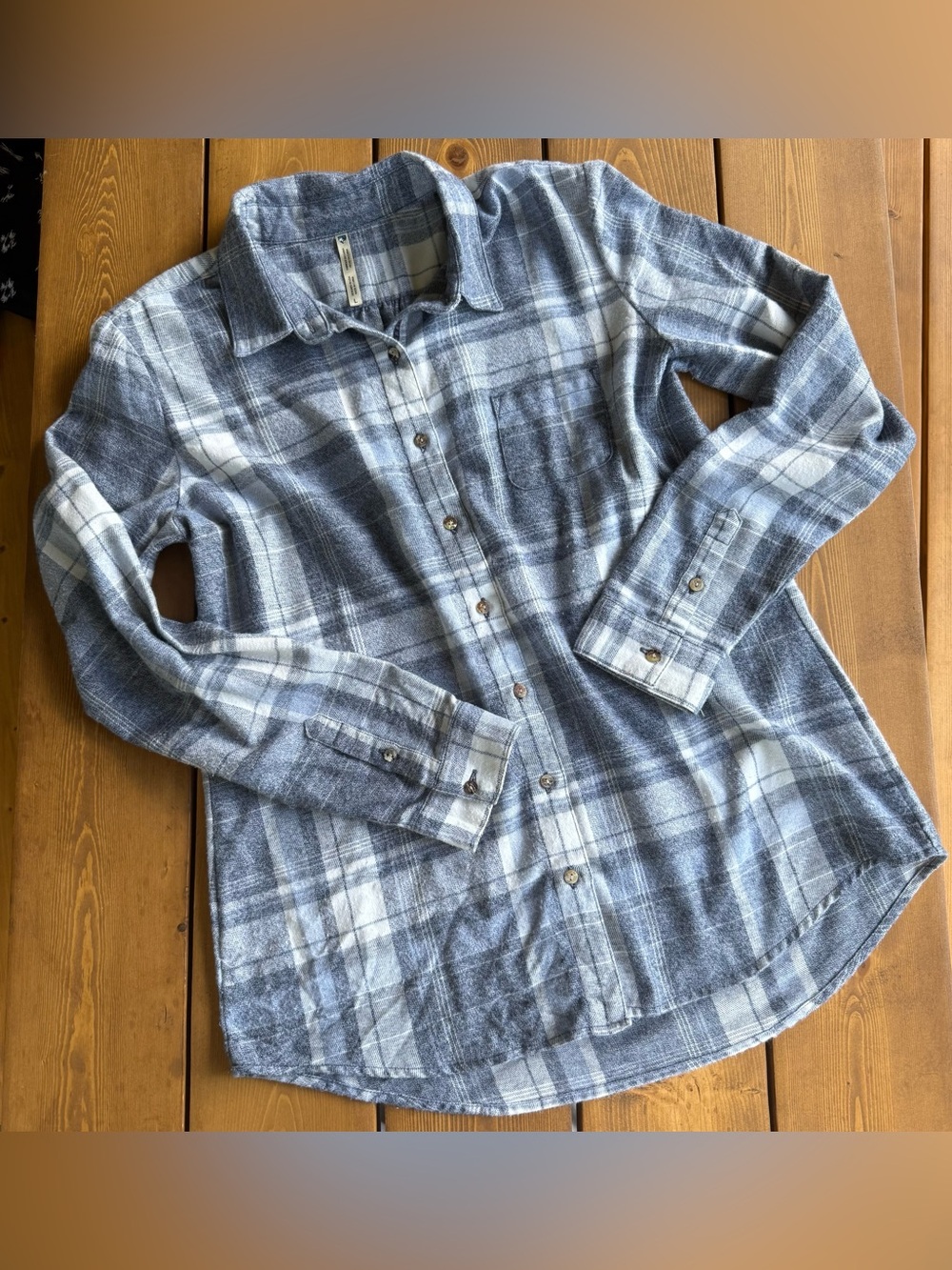 KÜHL Plaid Flannel Shirt Women’s L cabin gorpcore Cotton Blend